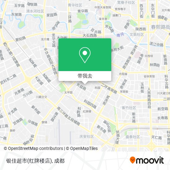 银佳超市(红牌楼店)地图