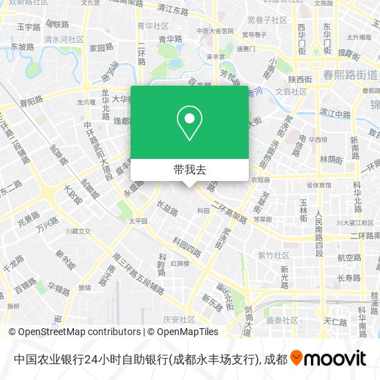 中国农业银行24小时自助银行(成都永丰场支行)地图