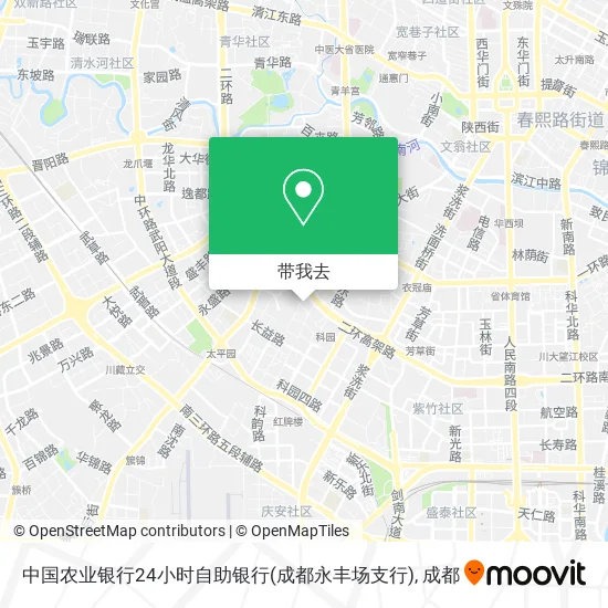 中国农业银行24小时自助银行(成都永丰场支行)地图