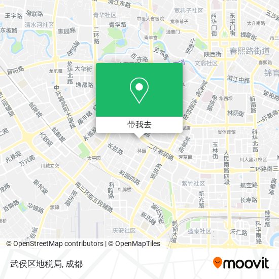 武侯区地税局地图
