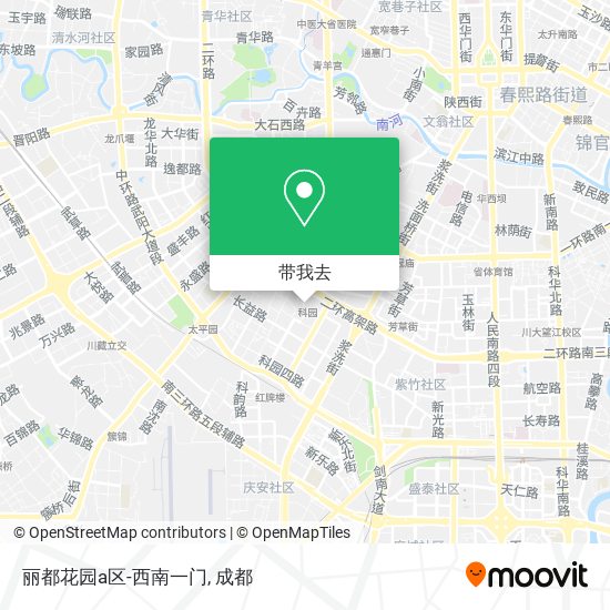 丽都花园a区-西南一门地图