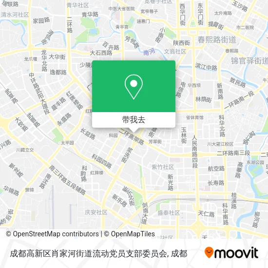 成都高新区肖家河街道流动党员支部委员会地图
