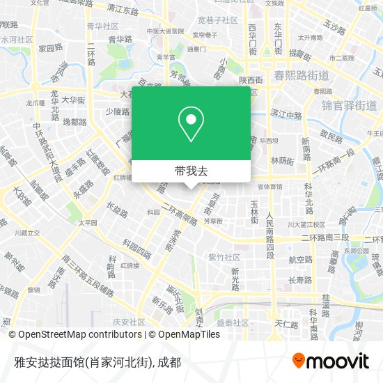 雅安挞挞面馆(肖家河北街)地图