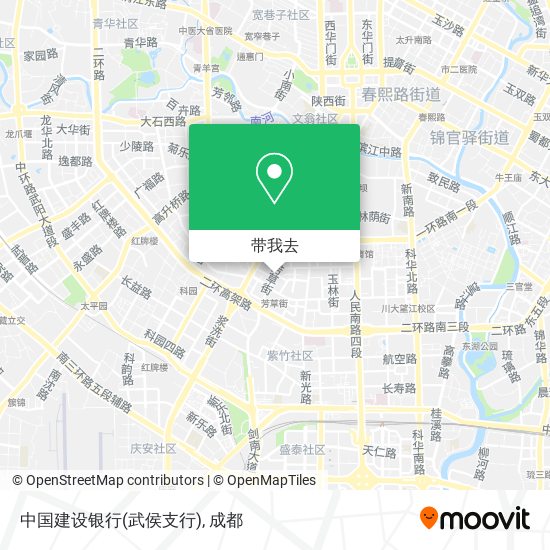 中国建设银行(武侯支行)地图