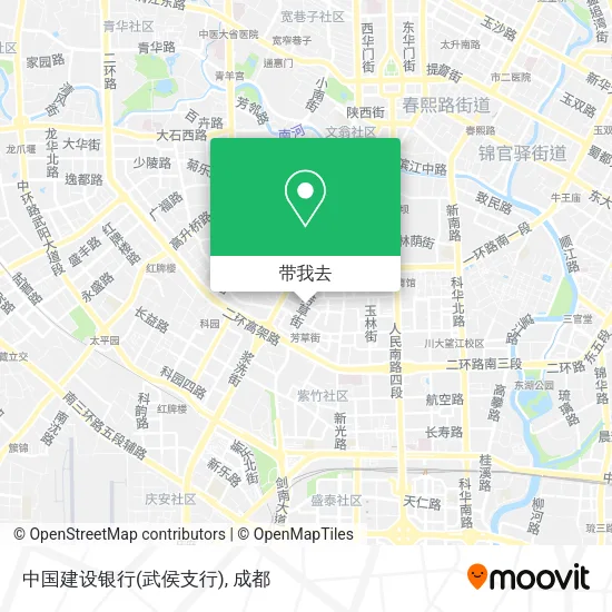 中国建设银行(武侯支行)地图