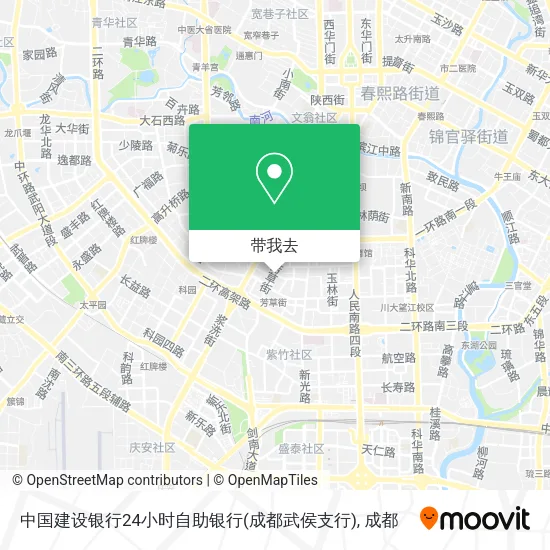 中国建设银行24小时自助银行(成都武侯支行)地图