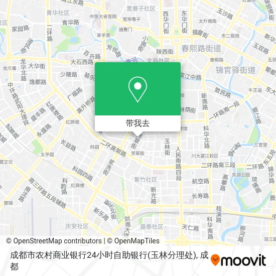 成都市农村商业银行24小时自助银行(玉林分理处)地图