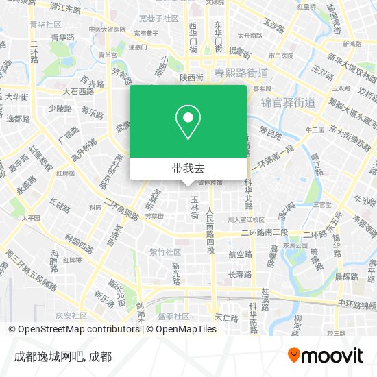成都逸城网吧地图