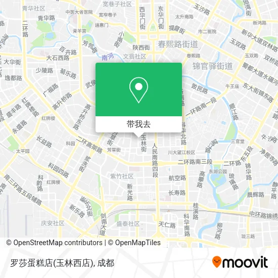 罗莎蛋糕店(玉林西店)地图