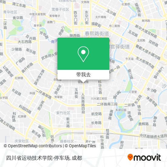 四川省运动技术学院-停车场地图