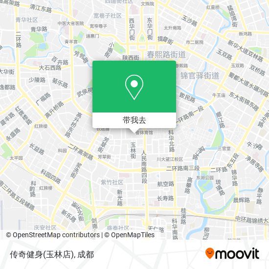 传奇健身(玉林店)地图
