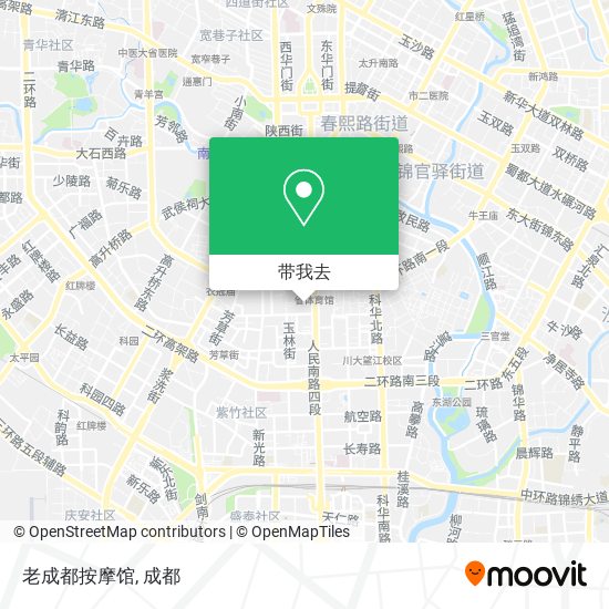 老成都按摩馆地图