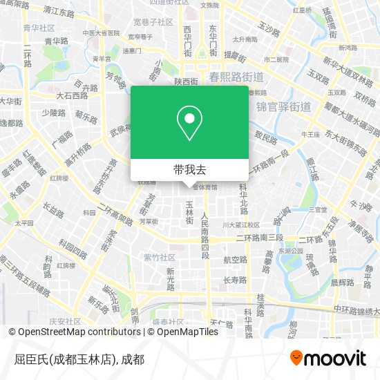 屈臣氏(成都玉林店)地图