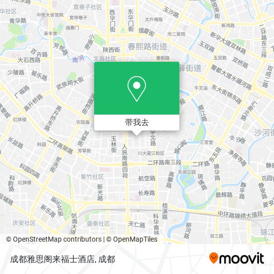 成都雅思阁来福士酒店地图