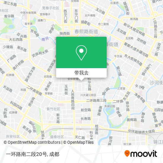 一环路南二段20号地图