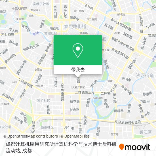 成都计算机应用研究所计算机科学与技术博士后科研流动站地图