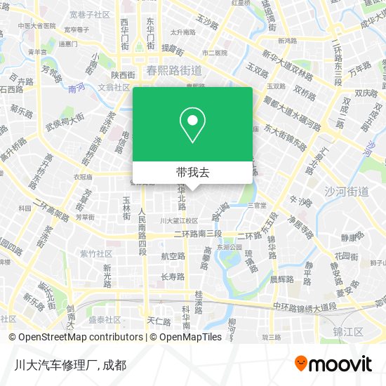 川大汽车修理厂地图