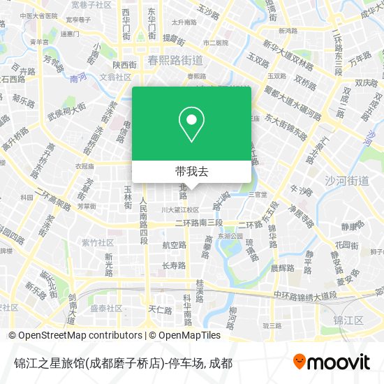 锦江之星旅馆(成都磨子桥店)-停车场地图
