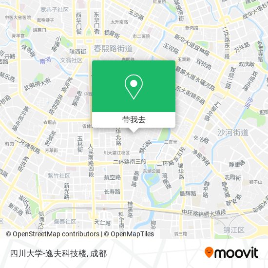 四川大学-逸夫科技楼地图