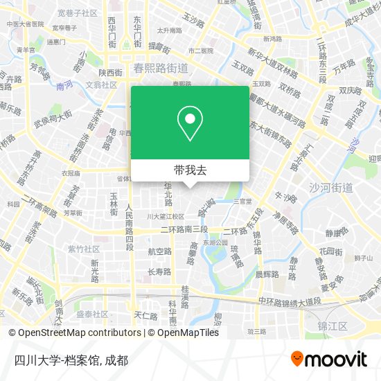 四川大学-档案馆地图