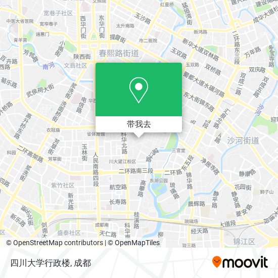四川大学行政楼地图