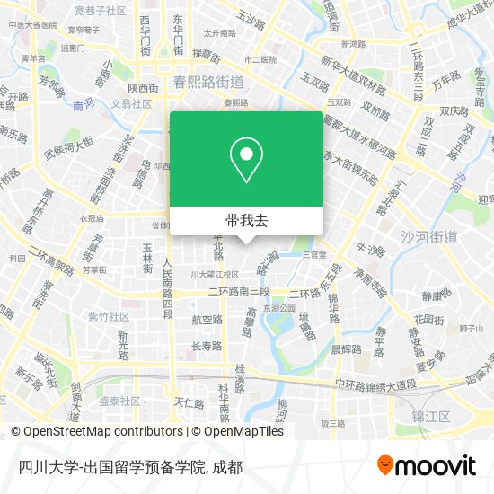 四川大学-出国留学预备学院地图