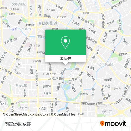 朝霞蛋糕地图