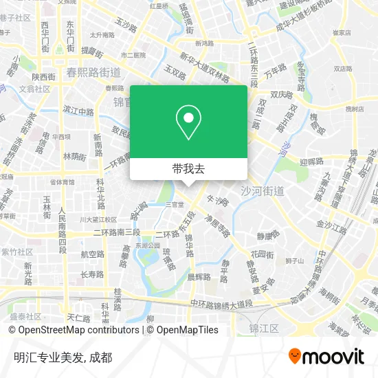 明汇专业美发地图