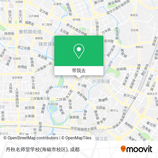 丹秋名师堂学校(海椒市校区)地图