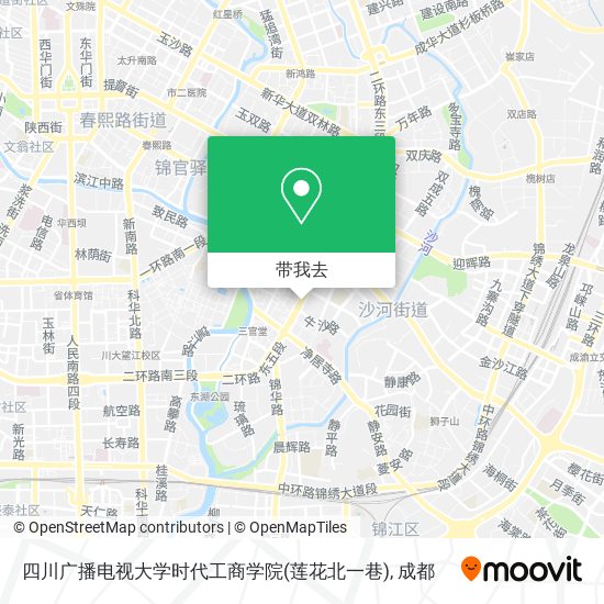 四川广播电视大学时代工商学院(莲花北一巷)地图