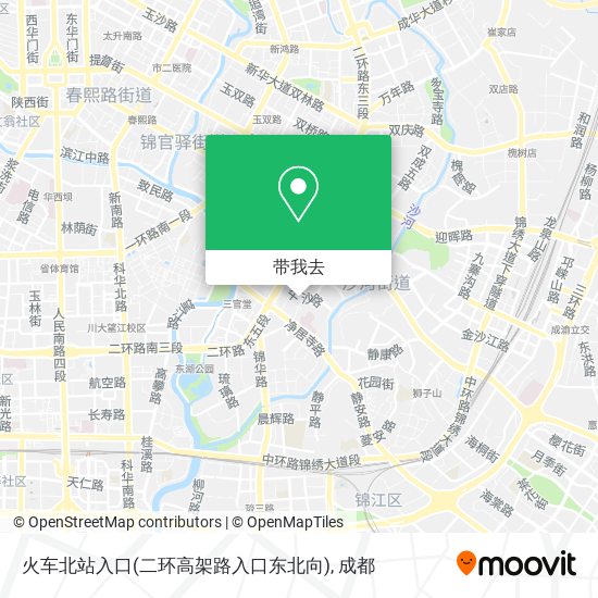 火车北站入口(二环高架路入口东北向)地图