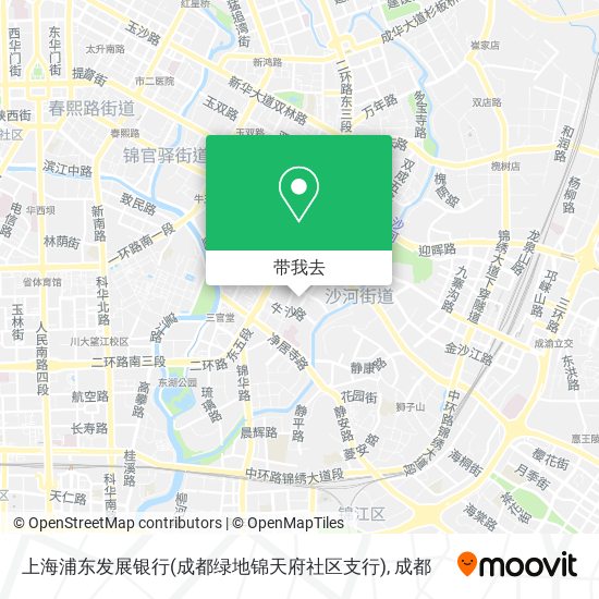 上海浦东发展银行(成都绿地锦天府社区支行)地图