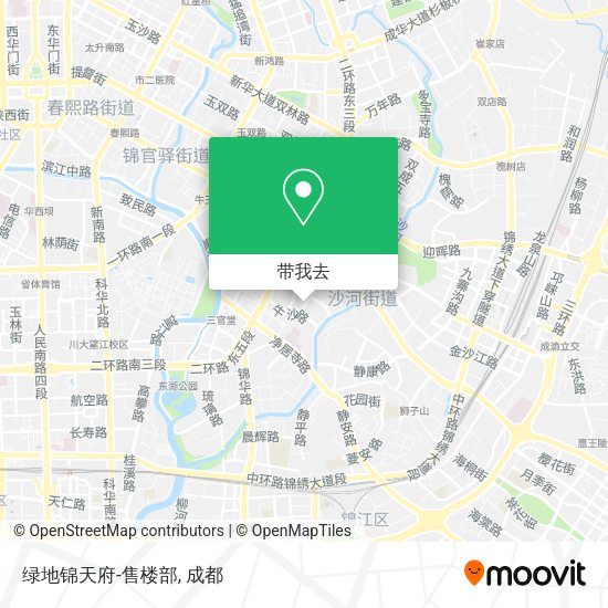 绿地锦天府-售楼部地图