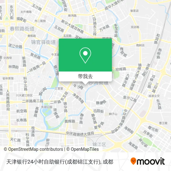 天津银行24小时自助银行(成都锦江支行)地图