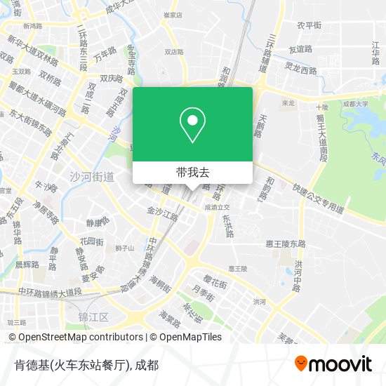 肯德基(火车东站餐厅)地图