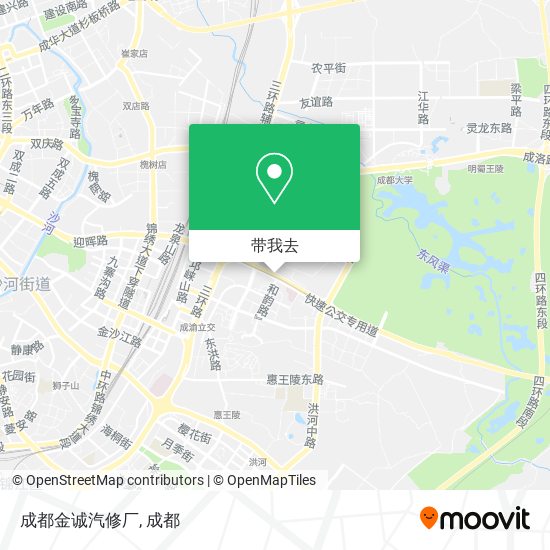 成都金诚汽修厂地图