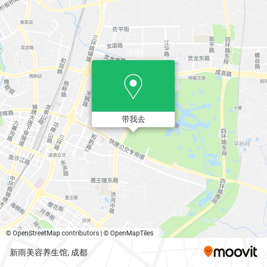 新雨美容养生馆地图