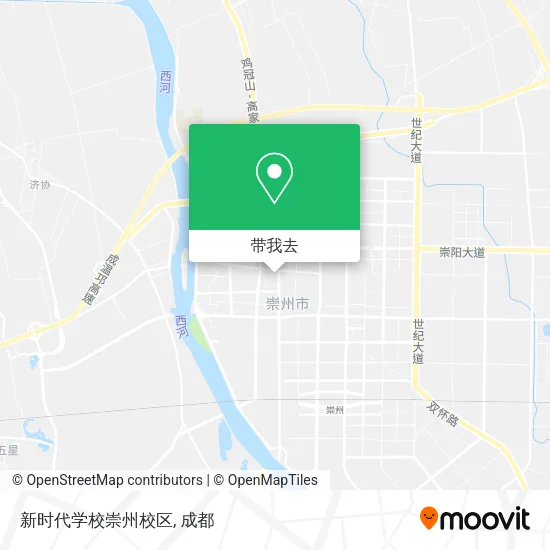 新时代学校崇州校区地图