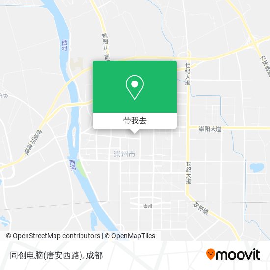 同创电脑(唐安西路)地图