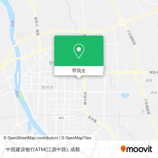 中国建设银行ATM(江源中路)地图