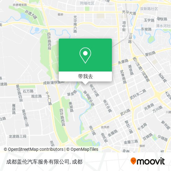 成都盖伦汽车服务有限公司地图