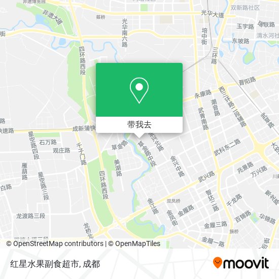 红星水果副食超市地图