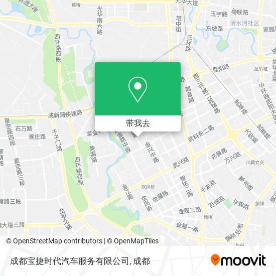 成都宝捷时代汽车服务有限公司地图