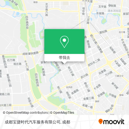 成都宝捷时代汽车服务有限公司地图