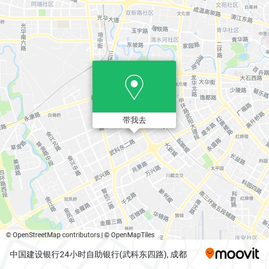中国建设银行24小时自助银行(武科东四路)地图