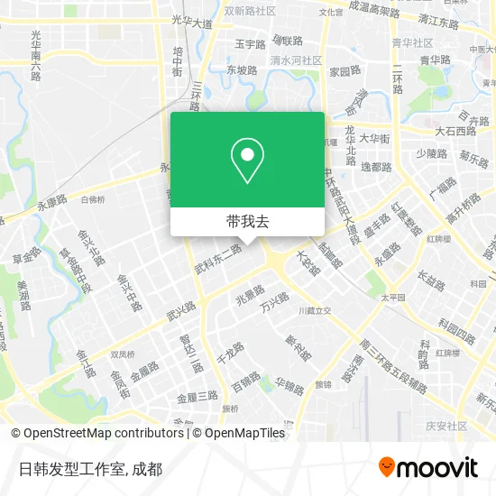 日韩发型工作室地图