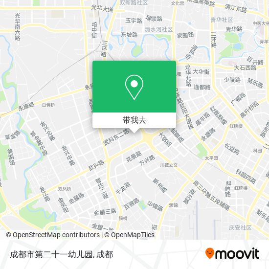 成都市第二十一幼儿园地图