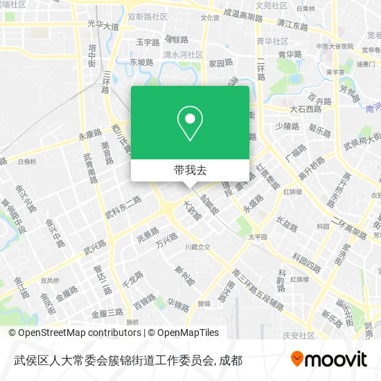 武侯区人大常委会簇锦街道工作委员会地图