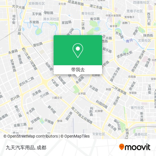 九天汽车用品地图