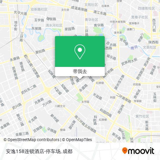 安逸158连锁酒店-停车场地图